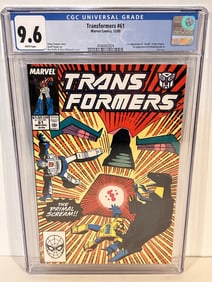Transformers 61 CGC 9.6 1st Unicron Death of Keeper 12/1989