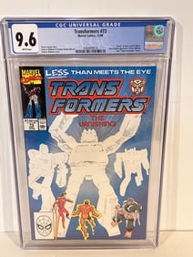 Transformers 73 CGC 9.6 Death of Hook Line Sinker 12/1990 KEY