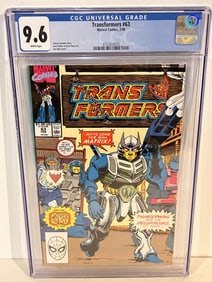 Transformers #63 (1990) Marvel Comics Thunderwing & Decepticons CGC 9.6