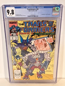 Vintage Comic Book Marvels TRANSFORMERS #40 CGC 9.8 1988 1st PRETENDERS