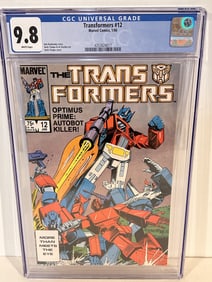 Vintage Comic Book Transformers (1984) #12 CGC 9.8 NM/MT