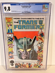 Vintage Comic Book Transformers 22 CGC 9.8 1st App Stunticons 1986
