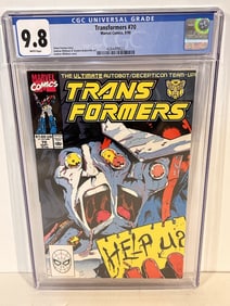 Vintage Comic Book Transformers #70 CGC 9.8 - Andrew Wildman Cover Marvel Comics 1990 low print run