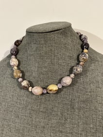 Jay King Mine Finds Forest Agate necklace 19" new