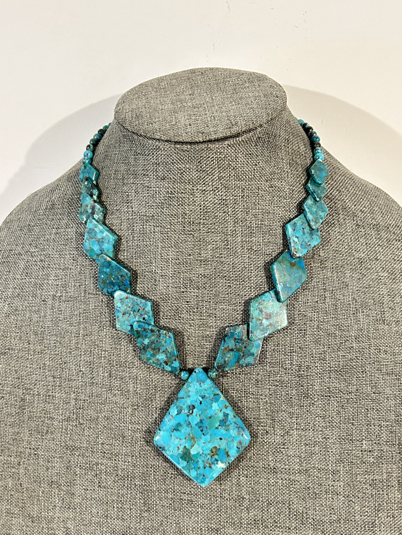 JAY KING Mine Finds DTR Sterling Silver & Turquoise Statement Necklace 18" NEW (1 of 7)