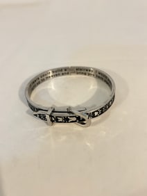 Vintage buckle style encouraging Bracelet Sz 8"
