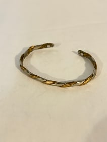 Sergio Lub Magnetic Cuff Bracelet 7 Copper Twisted Vintage