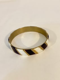 Vintage mother of pearl brass Bracelet Sz 7
