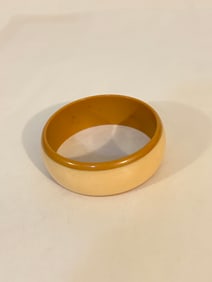 Vintage cream & brown acrylic Bracelet Sz 8