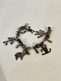 Vintage silver hopi Bracelet Sz 7