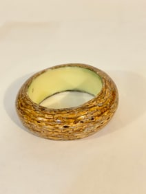 Vintage heavy acrylic wide Bracelet Sz 8