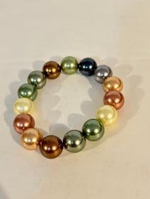 Vintage colorful multi beaded stretch Bracelet