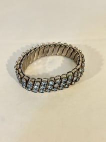 Vintage spiedel style rhinestone strech Bracelet