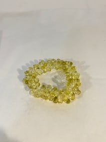 Vintage yellow gem stone stretch Bracelet