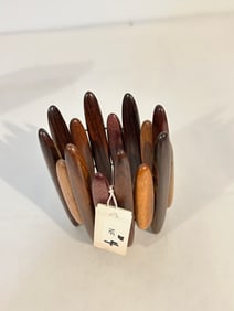 Vintage wooden NF stretch Bracelet