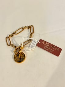 Vintage TOSCANA Bronze Bracelet Sz 7