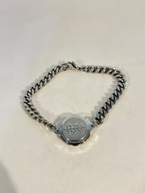 Personalized Medical Alert Bracelet Stainless Steel Sz 8