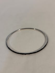 Vintage Sterling Silver Pic Bracelet Sz 7