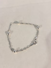 Vintage Sterling Silver Bracelet Sz 7