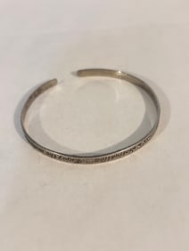 Vintage Sterling Silver cuff Bracelet Sz 6