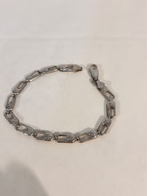 Vintage Sterling Silver Italy Bracelet Sz 7