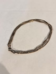 Vintage Sterling Silver 3 strand Bracelet Sz 9