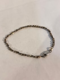Vintage Sterling Silver Italy Bracelet Sz 7