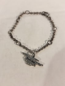 Vintage Sterling Silver Bracelet Sz 7