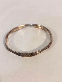 Vintage Sterling Silver crown Bracelet Sz 7