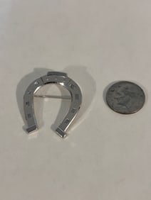 Vintage Sterling Silver horse shoe Brooch