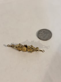Vintage Sterling Silver Freirich Signed filigree Brooch