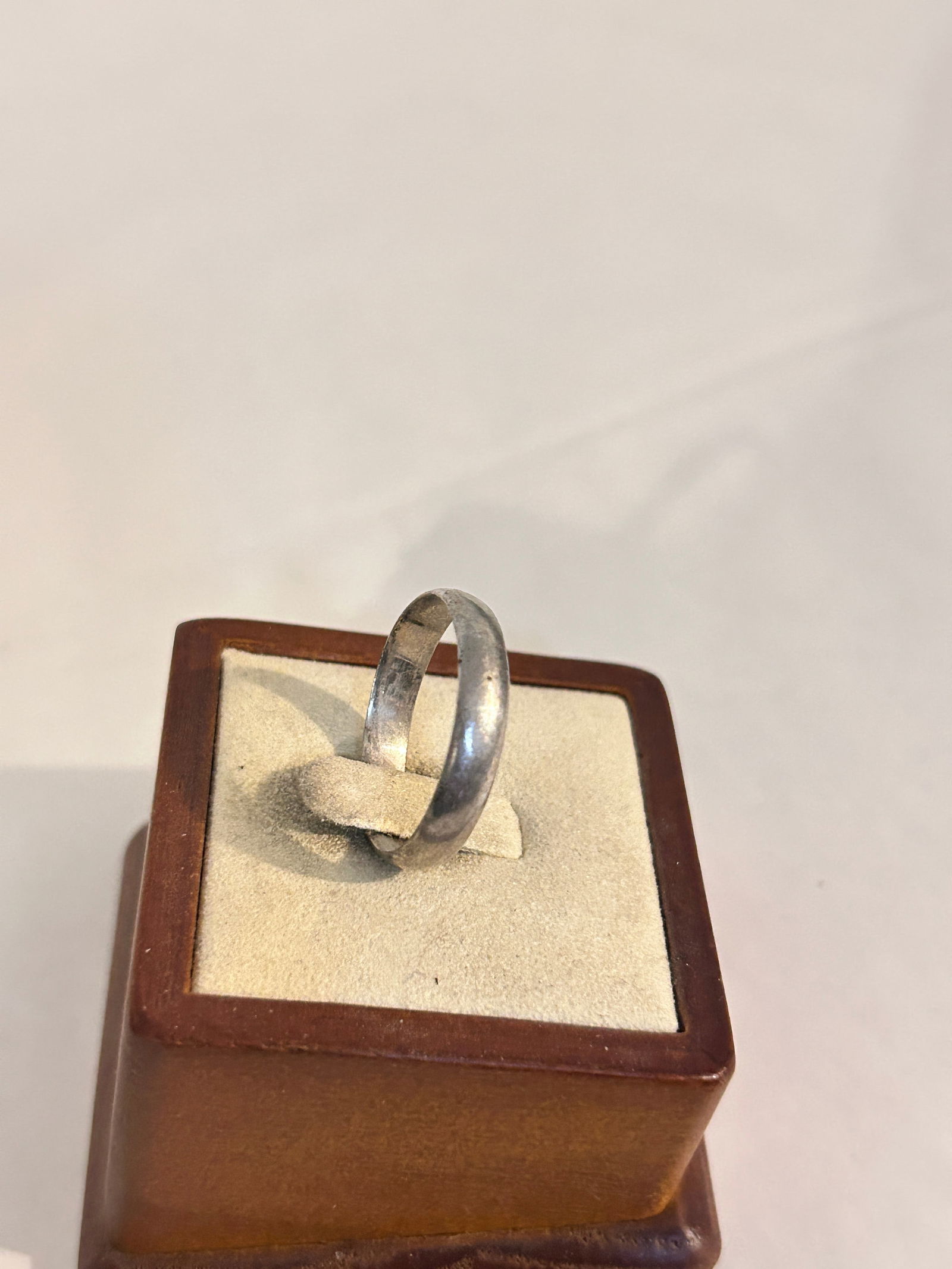 Vintage Sterling Silver band Ring sz 12 engraved (1 of 4)