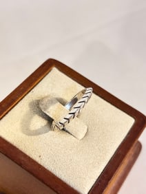 Vintage Sterling Silver Carolyn Pollock Ring sz 7