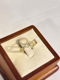 Vintage Sterling Silver love you Ring sz 5