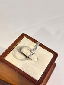 Vintage Sterling Silver band Ring sz 9