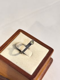 Vintage Sterling Silver gem stone Ring sz 7