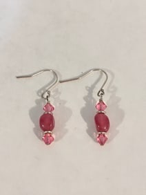 Vintage Sterling Silver Swarovski Crystal Earrings