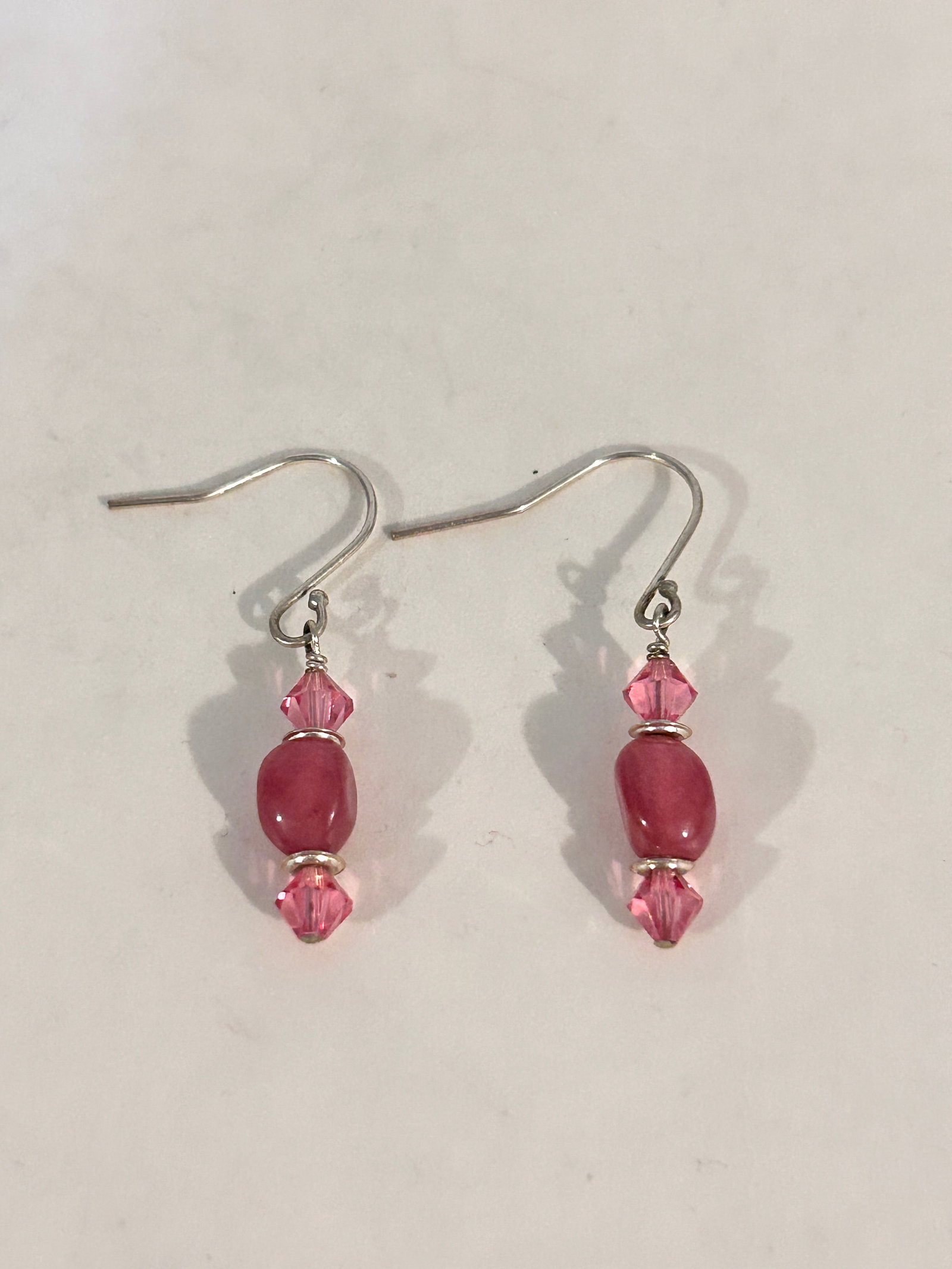 Vintage Sterling Silver Swarovski Crystal Earrings: Vintage Sterling Silver Swarovski Crystal Earrings Please view all photos as they are part of the description and condition of this Item, Feel free to contact me with questions or picture requests! Us
