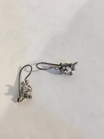 Vintage Sterling Silver turtle Earrings