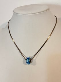 Vintage Sterling Silver Pandora pendant Necklace Sz 15" only pendant is pandora