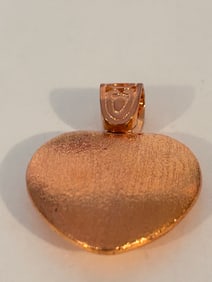 Vintage Jay King copper heart pendant