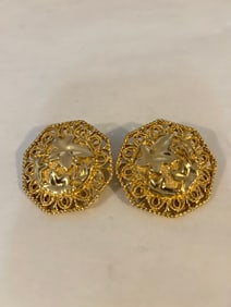 Vintage Barrera for Avon gold tone Earrings