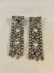 Vintage Elegant Rhinestone Earrings