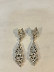Vintage Elegant Rhinestone polcini Earrings