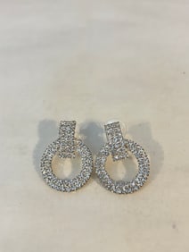 Vintage Elegant Rhinestone Earrings