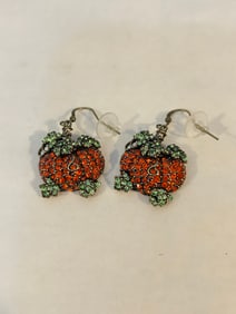 Vintage colorful rhinestone Earrings