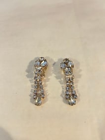 Vintage Elegant Rhinestone Earrings