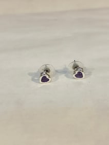 Vintage post heart Earrings