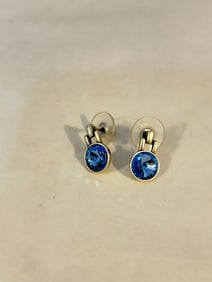 Vintage TC post blue Earrings