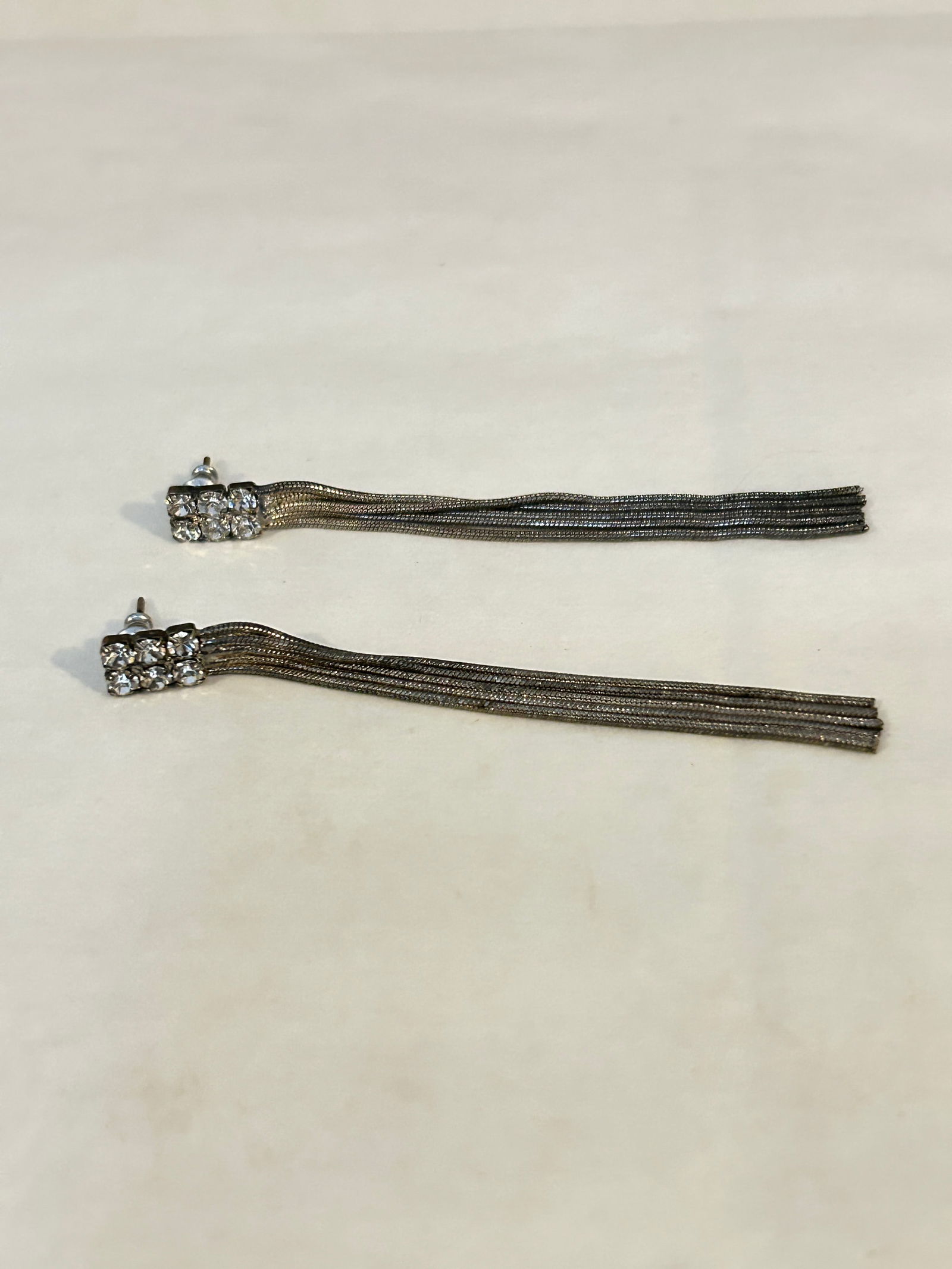 Vintage rhinestone dangle Earrings (1 of 1)